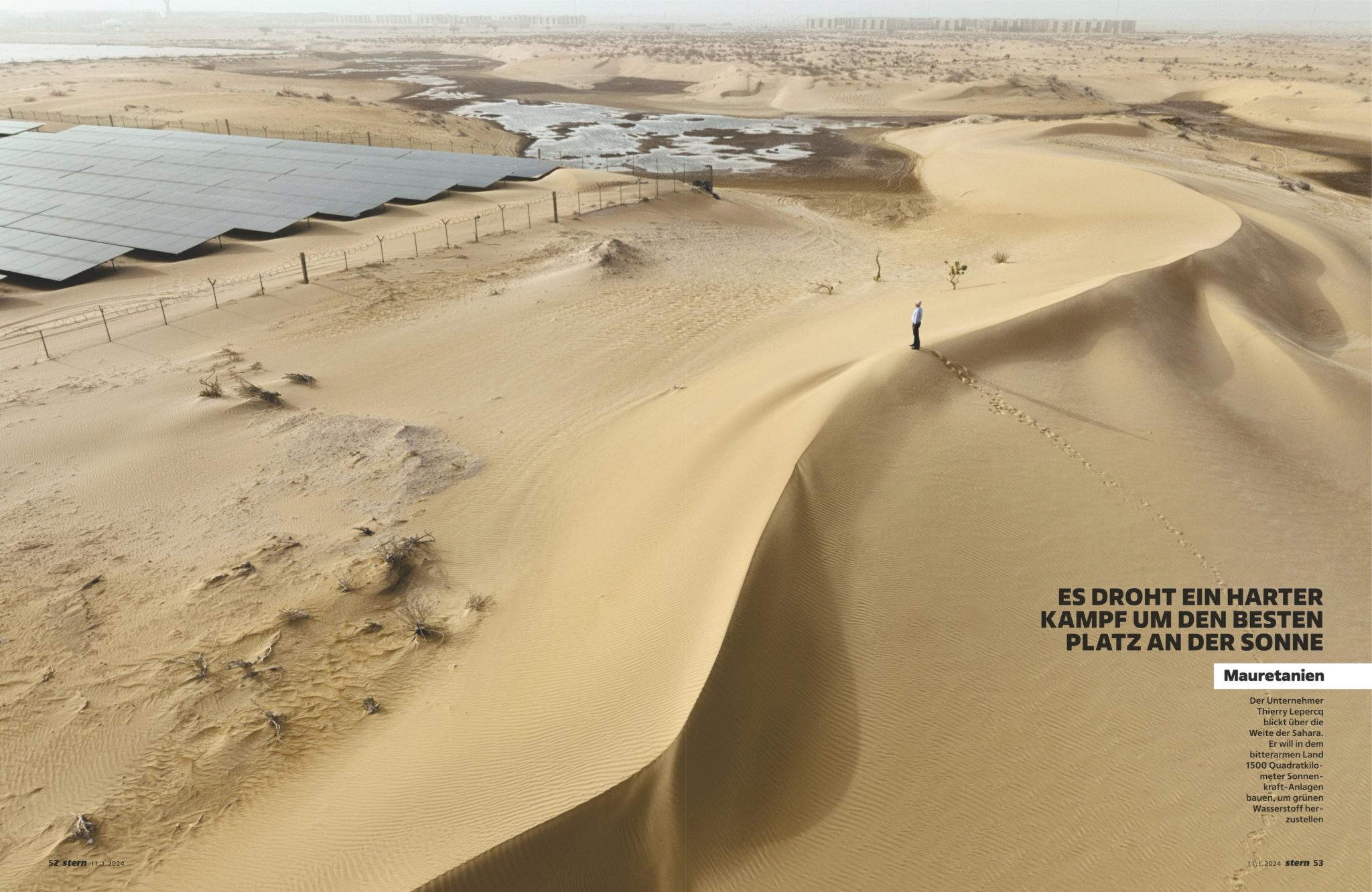 Stern Magazine's story on Desert, Wind and Hydrogen by Justin Jin