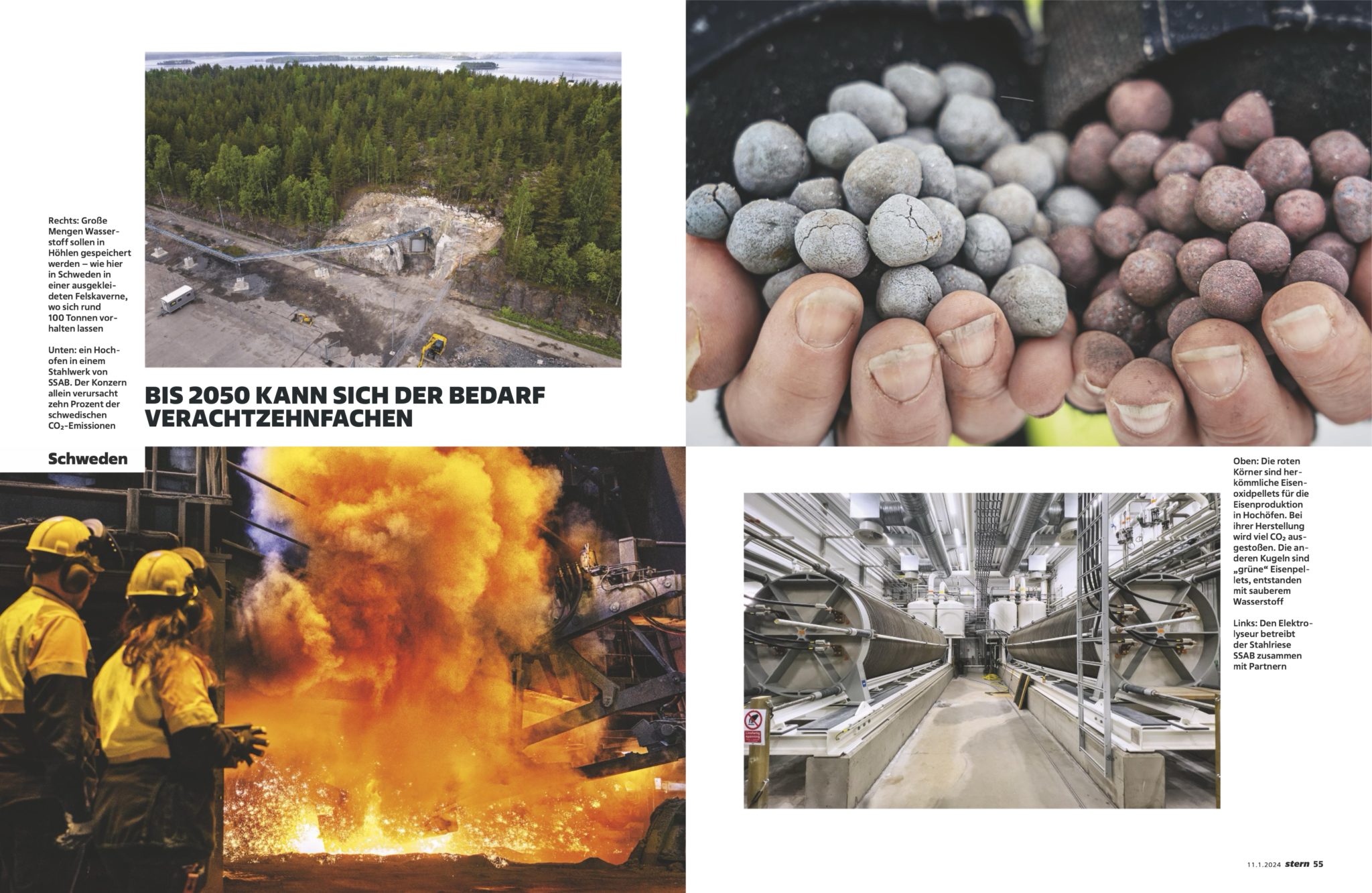 Stern Magazine's story on Desert, Wind and Hydrogen by Justin Jin